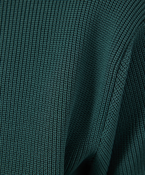 ABAHOUSE GRAY（アバハウスグレイ）の「畦編み モックネック ニット プルオーバー（ニット/セーター・メンズ・ベージュ/ホワイト/グレー/ブラック/グリーン/グレイッシュブルー/ネイビー/オレンジ・46/48）」の14枚目の写真