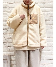 Samansa Mos2 | 【KELTY×SamansaMos2】ボアスタンドブルゾン(ブルゾン)