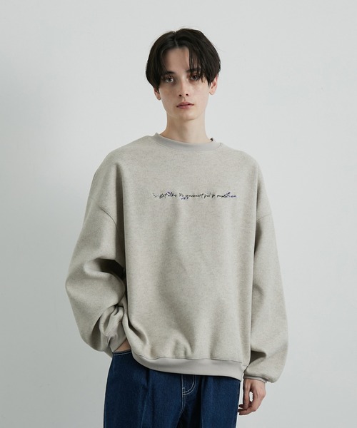 JUNRED（ジュンレッド）の「ウーリーニットバルーンプルオーバー（スウェット・メンズ・ブラック/ダークグリーン/ダークパープル/ベージュ系その他2・S/M/L）」の11枚目の写真