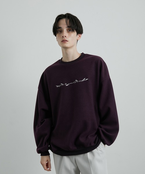 JUNRED（ジュンレッド）の「ウーリーニットバルーンプルオーバー（スウェット・メンズ・ブラック/ダークグリーン/ダークパープル/ベージュ系その他2・S/M/L）」の15枚目の写真