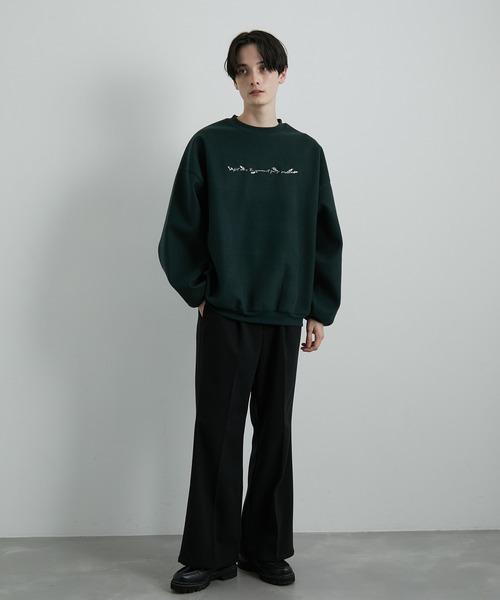 JUNRED（ジュンレッド）の「ウーリーニットバルーンプルオーバー（スウェット・メンズ・ブラック/ダークグリーン/ダークパープル/ベージュ系その他2・S/M/L）」の21枚目の写真