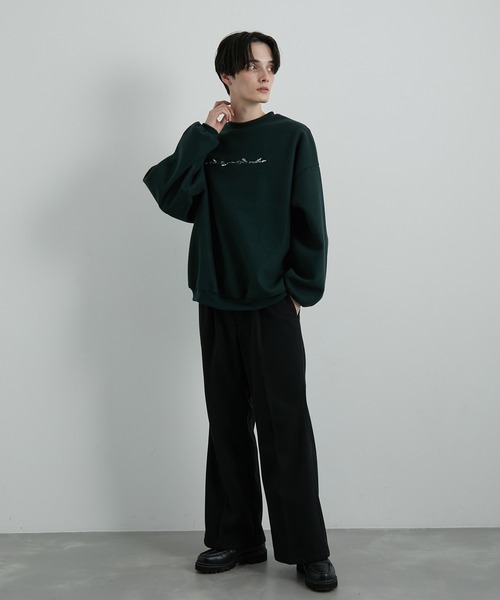 JUNRED（ジュンレッド）の「ウーリーニットバルーンプルオーバー（スウェット・メンズ・ブラック/ダークグリーン/ダークパープル/ベージュ系その他2・S/M/L）」の22枚目の写真