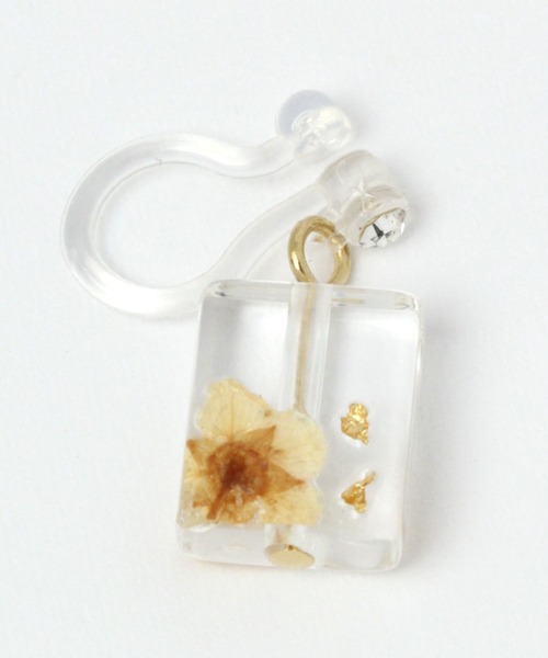 studio CLIP（スタディオクリップ）の「【daily CLIP】封入BOXイヤリング（イヤリング・レディース・レッド/イエロー・FREE）」の3枚目の写真