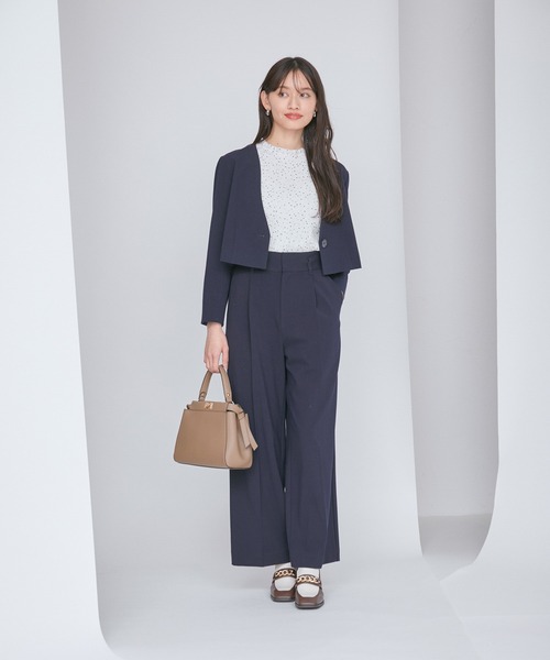 VIS(ビス)の「【洗える】シフォンプリーツブラウス(シャツ/ブラウス・レディース・キナリ/ブラウン系その他2/ラベンダー/ホワイト系その他/ブラック系その他・FREE)」の8枚目の写真