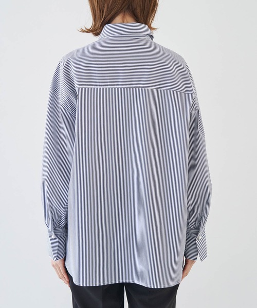 ROPE' PICNIC（ロペピクニック）の「パール釦シャツ（シャツ/ブラウス・レディース・サックスブルー/ネイビー/ベージュ/グリーン/ホワイト・38）」の20枚目の写真