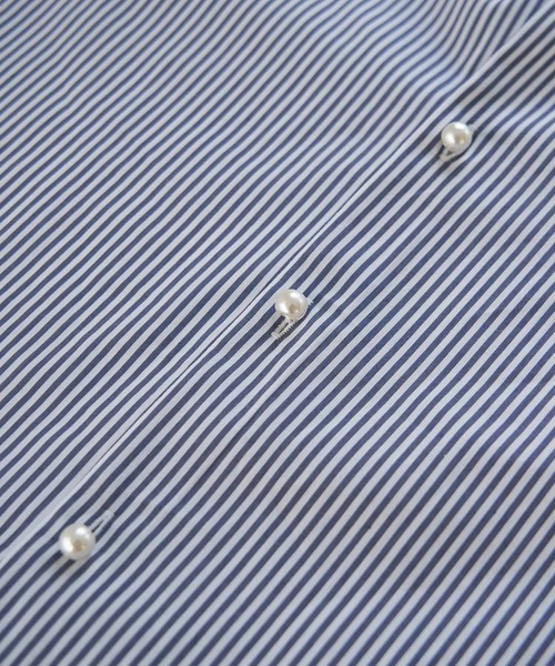 ROPE' PICNIC（ロペピクニック）の「パール釦シャツ（シャツ/ブラウス・レディース・サックスブルー/ネイビー/ベージュ/グリーン/ホワイト・38）」の17枚目の写真