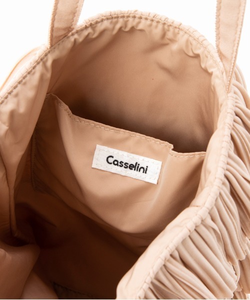 Casselini(キャセリーニ)の「Casselini(キャセリーニ)プリーツフリルトート(トートバッグ・レディース・ベージュ/イエロー/ブルー/ブラック・FREE)」の14枚目の写真