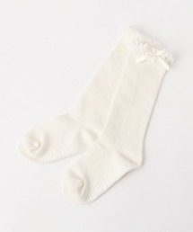 入卒リボン付きハイソックス