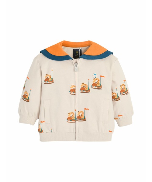 moimoln(モイモルン)の「ベリーZIPアップブルゾン(ブルゾン・キッズ・ベージュ・90cm/100cm/110cm/120cm)」の5枚目の写真