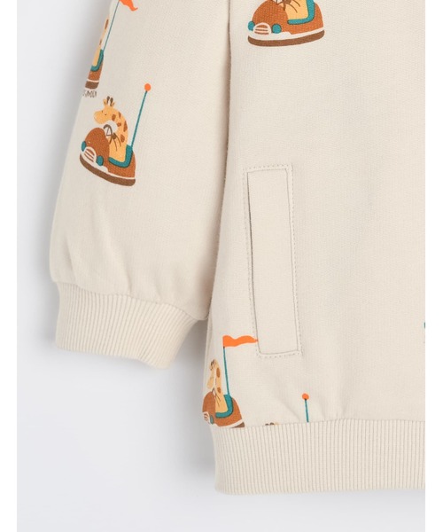 moimoln(モイモルン)の「ベリーZIPアップブルゾン(ブルゾン・キッズ・ベージュ・90cm/100cm/110cm/120cm)」の2枚目の写真