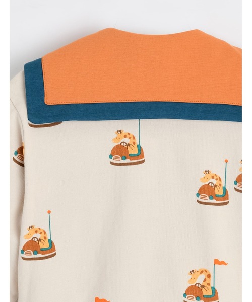 moimoln(モイモルン)の「ベリーZIPアップブルゾン(ブルゾン・キッズ・ベージュ・90cm/100cm/110cm/120cm)」の7枚目の写真