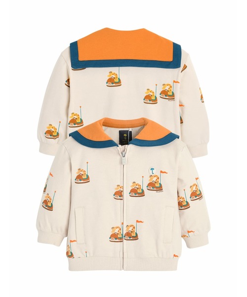 moimoln（モイモルン）の「ベリーZIPアップブルゾン（ブルゾン・キッズ・ベージュ・90cm/100cm/110cm/120cm）」の9枚目の写真