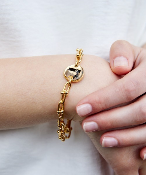 rehacer（レアセル）の「rehacer : Retro Chain bracelet / レトロ チェーン ブレスレット（ブレスレット・メンズ・シルバー/ゴールド・FREE）」の9枚目の写真