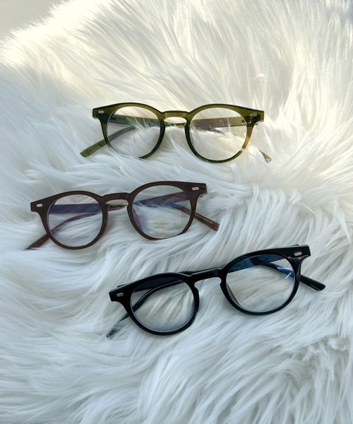apres jour mignon(アプレジュールミニョン)の「【apresjour mignon×ARIAZ】カラーフレームメガネ(メガネ・レディース・ブラック/ダークブラウン/カーキ・ONESIZE)」の7枚目の写真