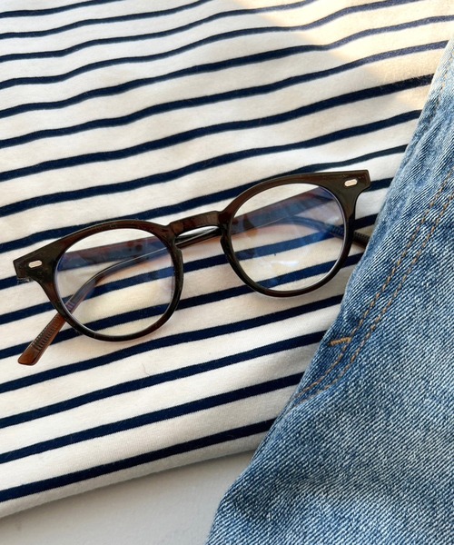 apres jour mignon(アプレジュールミニョン)の「【apresjour mignon×ARIAZ】カラーフレームメガネ(メガネ・レディース・ブラック/ダークブラウン/カーキ・ONESIZE)」の8枚目の写真