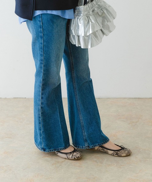 RODE SKO(ロデスコ)の「『35~40サイズ展開』『MADE IN JAPAN』プレーンバレエシューズ(バレエシューズ・レディース・ブラック/アニマル/ホワイト/ブラック系その他/ライトインディゴブルー・37/36/38/35/39/40/36.5/37.5/38.5)」の14枚目の写真