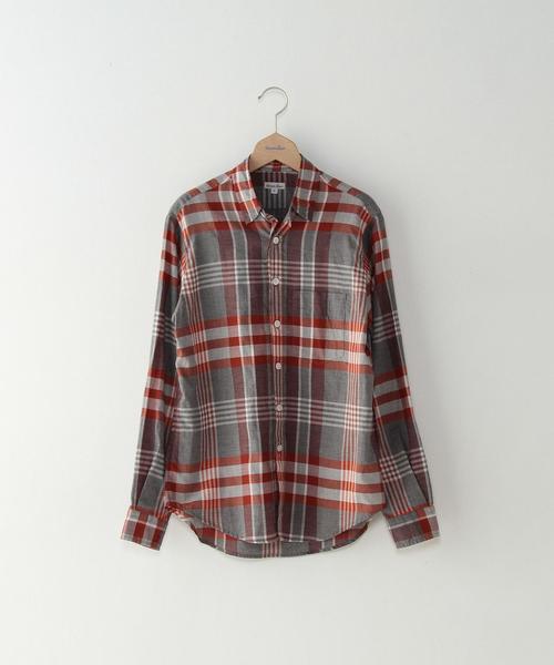 Steven Alan(スティーブンアラン)の「<Steven Alan> BIG DBY/CHK RV/SM REG/シャツ◆(シャツ/ブラウス・メンズ・グレー・MEDIUM/X-LARGE/LARGE/SMALL)」の1枚目の写真