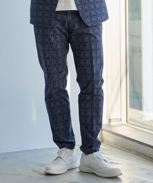 UNION STATION（ユニオンステーション）の「ポリエステルサッカースラックス（スラックス・メンズ・ライトグレー/ネイビー・S/M/L/LL）」の6枚目の写真