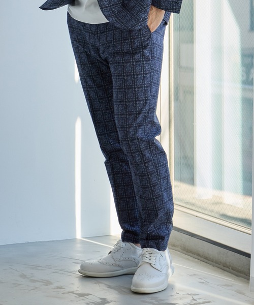 UNION STATION（ユニオンステーション）の「ポリエステルサッカースラックス（スラックス・メンズ・ライトグレー/ネイビー・S/M/L/LL）」の4枚目の写真