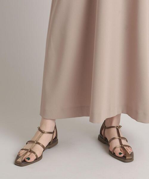 ODETTE E ODILE（オデットエオディール）の「クロスフレームSTN サンダル15↓↑（サンダル・レディース・ダークブラウン/ブラック/オレンジ・24cm/22.5cm/22cm/21.5cm/23cm/23.5cm/24.5cm/25cm）」の2枚目の写真