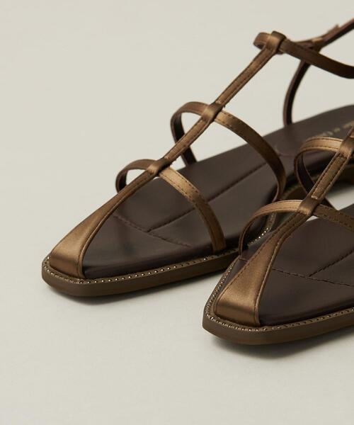 ODETTE E ODILE（オデットエオディール）の「クロスフレームSTN サンダル15↓↑（サンダル・レディース・ダークブラウン/ブラック/オレンジ・24cm/22.5cm/22cm/21.5cm/23cm/23.5cm/24.5cm/25cm）」の14枚目の写真