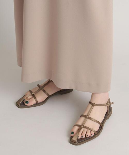 ODETTE E ODILE（オデットエオディール）の「クロスフレームSTN サンダル15↓↑（サンダル・レディース・ダークブラウン/ブラック/オレンジ・24cm/22.5cm/22cm/21.5cm/23cm/23.5cm/24.5cm/25cm）」の15枚目の写真