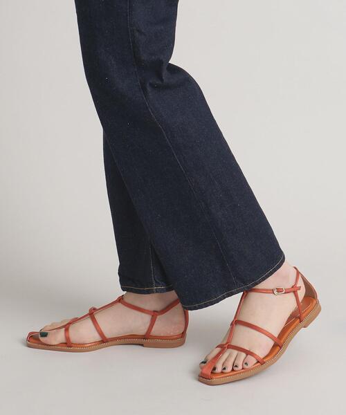 ODETTE E ODILE（オデットエオディール）の「クロスフレームSTN サンダル15↓↑（サンダル・レディース・ダークブラウン/ブラック/オレンジ・24cm/22.5cm/22cm/21.5cm/23cm/23.5cm/24.5cm/25cm）」の18枚目の写真