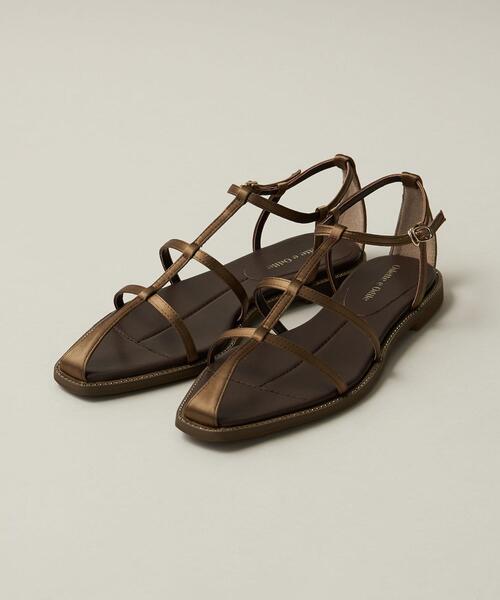 ODETTE E ODILE（オデットエオディール）の「クロスフレームSTN サンダル15↓↑（サンダル・レディース・ダークブラウン/ブラック/オレンジ・24cm/22.5cm/22cm/21.5cm/23cm/23.5cm/24.5cm/25cm）」の9枚目の写真