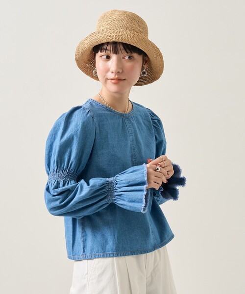 FREAK'S STORE（フリークスストア）の「袖シャーリングブラウス