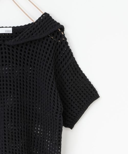 LOWRYS FARM(ローリーズファーム)の「メッシュニットセーラー 191157(ニット/セーター・キッズ・ブラック/アイボリー・110cm/130cm/150cm)」の9枚目の写真