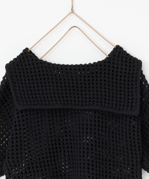 LOWRYS FARM(ローリーズファーム)の「メッシュニットセーラー 191157(ニット/セーター・キッズ・ブラック/アイボリー・110cm/130cm/150cm)」の11枚目の写真