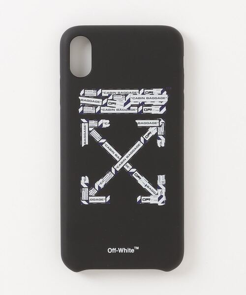 off white（オフホワイト）の「【OFF-WHITE】 オフホワイト スマートフォンケース AIRPORT T IPHONE XS MAX COVER アローロゴ（スマホケース/カバー・メンズ・ブラック・FREE）」の3枚目の写真