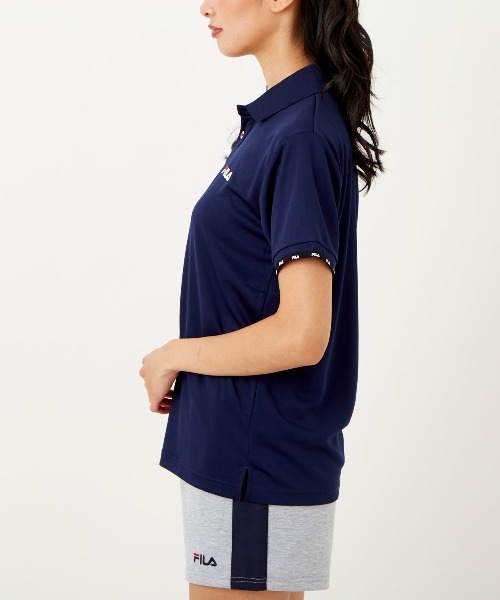 FILA（フィラ）の「【FILA:フィラ】レディースベーシックポロシャツ（ポロシャツ・レディース・ミント/ブラック/ピンク/ホワイト/ネイビー・LARGE/X-LARGE/MEDIUM）」の17枚目の写真