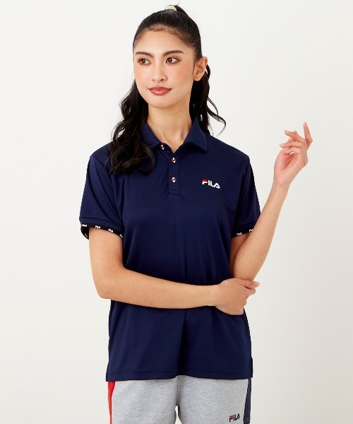 FILA（フィラ）の「【FILA:フィラ】レディースベーシックポロシャツ（ポロシャツ・レディース・ミント/ブラック/ピンク/ホワイト/ネイビー・LARGE/X-LARGE/MEDIUM）」の22枚目の写真