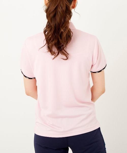 FILA（フィラ）の「【FILA:フィラ】レディースベーシックポロシャツ（ポロシャツ・レディース・ミント/ブラック/ピンク/ホワイト/ネイビー・LARGE/X-LARGE/MEDIUM）」の9枚目の写真