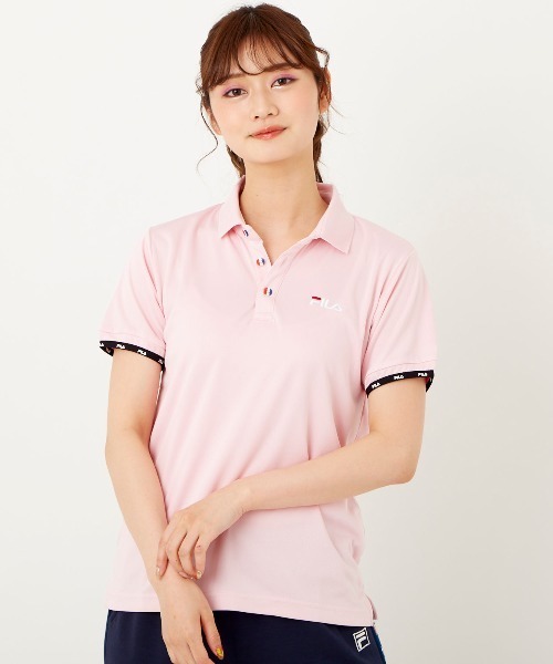 FILA チェック柄 ポロシャツスカート セール】【FILA:フィラ】レディースベーシックポロシャツ
