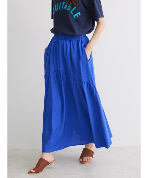 AMERICAN HOLIC（アメリカンホリック）の「ラウンド切り替えギャザースカート（スカート・レディース・ライトグレー/ブラック/ブルー・M/L）」の7枚目の写真