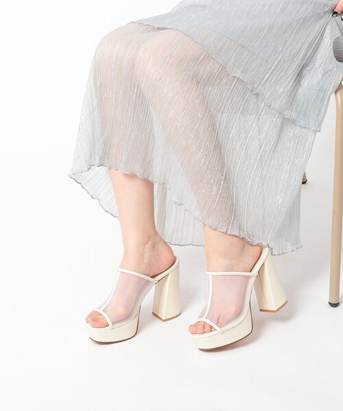 ESPERANZA(エスペランサ)の「◆チャンキーヒールプラットフォーム厚底サボミュール(サンダル・レディース・ベージュ系5/ブラック系3/ブラック系5/アイボリー系3・S/M/L/LL)」の20枚目の写真
