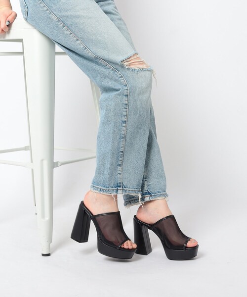 ESPERANZA(エスペランサ)の「◆チャンキーヒールプラットフォーム厚底サボミュール(サンダル・レディース・ベージュ系5/ブラック系3/ブラック系5/アイボリー系3・S/M/L/LL)」の22枚目の写真