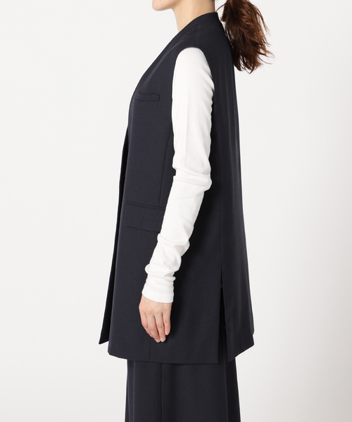 IENA リネンライクノーカラージレ38 IENA（イエナ）の「リネンライクノーカラージレ（その他アウター