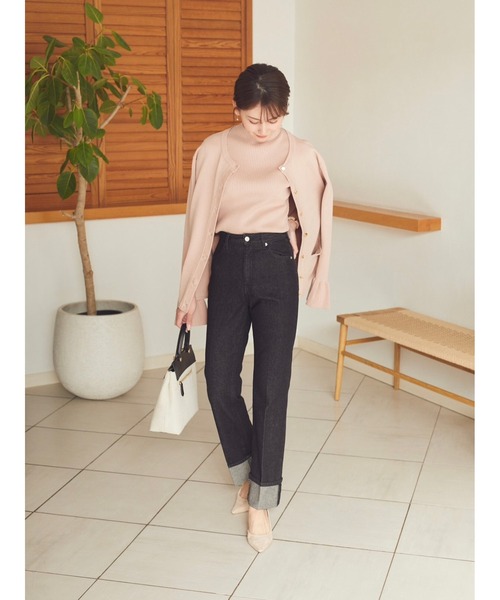 HALUHIROINE（ハルヒロイン）の「ロールアップストレートデニム（デニムパンツ・レディース・ブラック/ブルー系その他・S/M）」の11枚目の写真