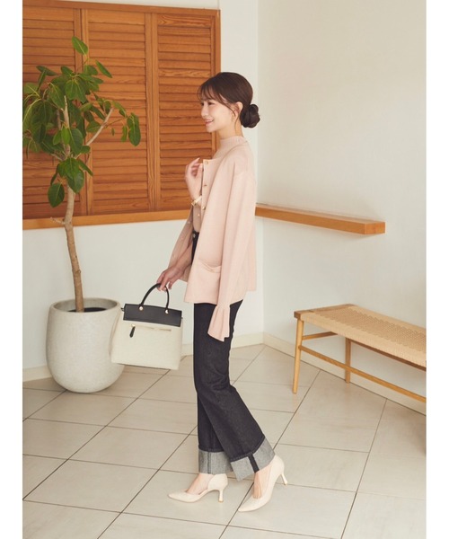 HALUHIROINE（ハルヒロイン）の「ロールアップストレートデニム（デニムパンツ・レディース・ブラック/ブルー系その他・S/M）」の13枚目の写真