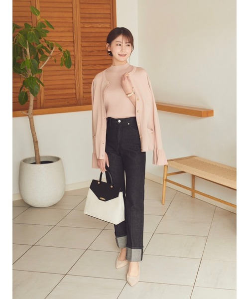 HALUHIROINE（ハルヒロイン）の「ロールアップストレートデニム（デニムパンツ・レディース・ブラック/ブルー系その他・S/M）」の10枚目の写真