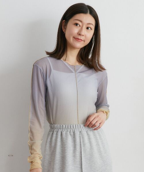 RETRO GIRL(レトロガール)の「グラデシアーTee(Tシャツ/カットソー・レディース・その他1/その他2/その他3/ライトベージュ・FREE)」の16枚目の写真