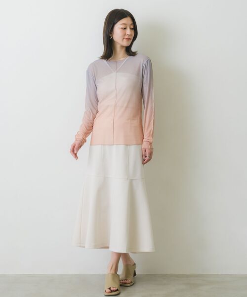 RETRO GIRL(レトロガール)の「グラデシアーTee(Tシャツ/カットソー・レディース・その他1/その他2/その他3/ライトベージュ・FREE)」の19枚目の写真
