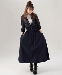 ○★訳有り新品未使用　アニエスベー　ストライプレースブルゾン　38(M)　白 訳有り 新品未使用 agnes b （アニエスベー） ストライプレース