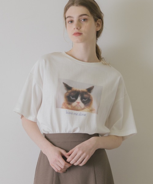 idem(イデム)の「idem cute cats T-shirt/猫プリントTシャツ(Tシャツ/カットソー・レディース・その他1/その他2・FREE)」の3枚目の写真