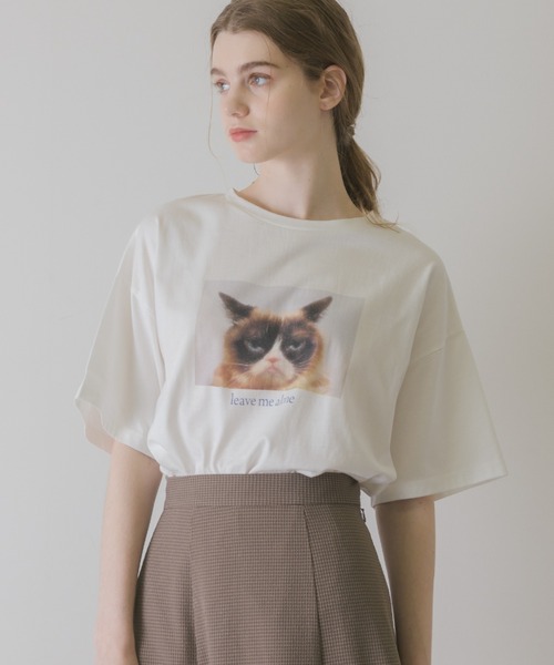 idem(イデム)の「idem cute cats T-shirt/猫プリントTシャツ(Tシャツ/カットソー・レディース・その他1/その他2・FREE)」の8枚目の写真