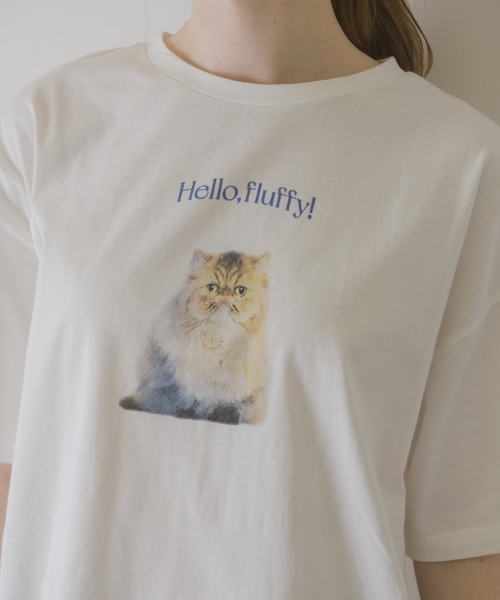 idem(イデム)の「idem cute cats T-shirt/猫プリントTシャツ(Tシャツ/カットソー・レディース・その他1/その他2・FREE)」の13枚目の写真