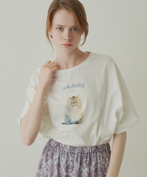 idem(イデム)の「idem cute cats T-shirt/猫プリントTシャツ(Tシャツ/カットソー・レディース・その他1/その他2・FREE)」の19枚目の写真